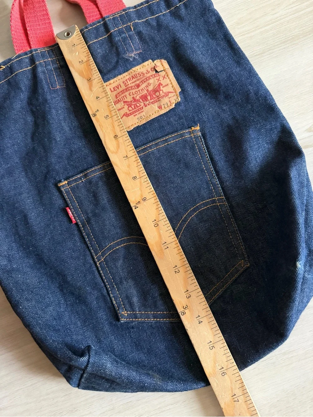 Vintage 70s Levis Denim Bag With The Big E